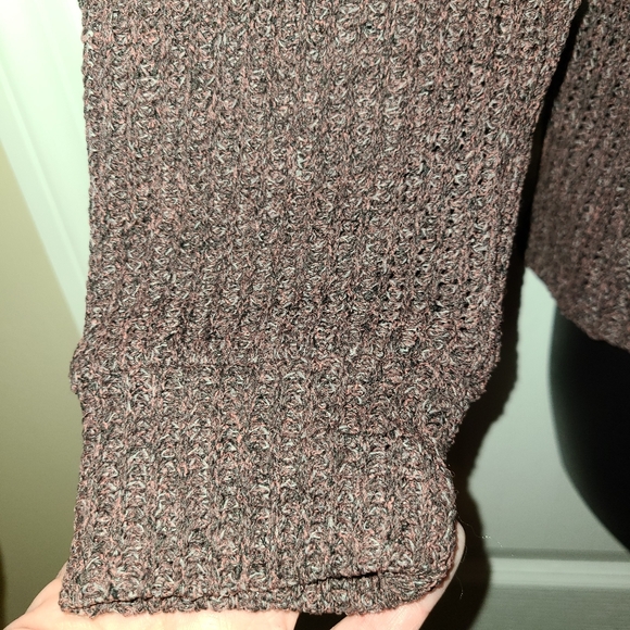 NEW LIST🍁- NWT L.I.F.E Sweater Mauve & Grey Sz L - Picture 2 of 8